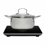 Chicken Pieces Salton Slim Induction Cooktop - 1500 W, 10 Temperature Settings, 3.2 cm Thick 