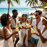 Chicken Pieces Rokz Pina Colada Cocktail Rimming Sugar - 1 lb. Bag, Gourmet Sugars with Coconut and Pineapple Flavor