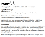 Chicken Pieces Rokz Apple Cocktail Rimming Sugar - 1 lb. Bag, Gourmet Sugars with Tart Apple Flavor