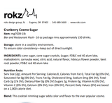 Chicken Pieces Rokz Cranberry Cosmo Cocktail Rimming Sugar - 1 lb. Bag, Gourmet Sugars with Authentic Cranberry Flavor