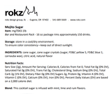 Chicken Pieces Rokz Mojito Cocktail Rimming Sugar - 1 lb. Bag, Gourmet Sugars with Mint and Lime Flavors