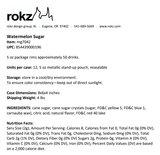 Chicken Pieces Rokz Watermelon Cocktail Rimming Sugar - 5 oz. Bag, Gourmet Sugars with Juicy Watermelon Flavor