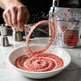 Chicken Pieces Rokz Cranberry Cosmo Cocktail Rimming Sugar - 5 oz. Bag, Gourmet Sugars with Cranberry and Lime Flavor