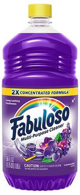 Chicken Pieces Fabuloso 48 oz./3 LBS Lavender Scent Antibacterial Multi-Purpose Cleaner - 6/Case 