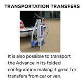  Hoyer Advance-E Professional Patient Lift - 341 lbs Capacity, FREE Sling, Lifting Range 15.3" to 66.5" 