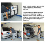 Chicken Pieces Harmar AL100 Universal Platform Scooter Vehicle Lift, 350 lbs Capacity, Automatic Lowering & Folding 