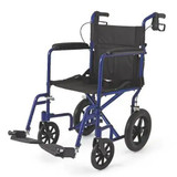 Chicken Pieces Medline Deluxe Transport Manual Wheelchair, 300 lbs Capacity, 12" Rear Wheels 
