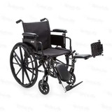 Chicken Pieces Drive Medical Cruiser III Manual Wheelchair, Adjustable Seat Depth, Swing-Away Footrests 