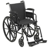 Chicken Pieces Drive Medical Cruiser III Manual Wheelchair, Adjustable Seat Depth, Swing-Away Footrests 