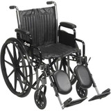 Chicken Pieces Drive Medical Silver Sport 2 Manual Wheelchair, Adjustable Seat-to-Floor Height 