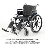 Chicken Pieces Invacare Tracer IV Manual Wheelchair, 350 lb. or 450 lb. Weight Capacity 