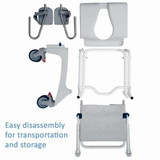 Chicken Pieces Invacare Aquatec Ocean Ergo Self-Propel Shower Commode Manual Wheelchair 