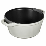 Chicken Pieces STAUB Stackable Cast Iron Dutch Oven Set, Small - 3-Piece Cookware Set with Sloped Sides 