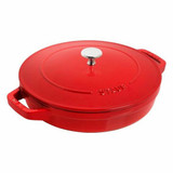 Chicken Pieces STAUB Stackable Cast Iron Dutch Oven Set, Small - 3-Piece Cookware Set with Sloped Sides 