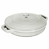 Chicken Pieces STAUB Stackable Cast Iron Dutch Oven Set, Small - 3-Piece Cookware Set with Sloped Sides 