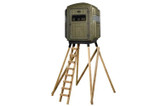  Advantage Hunting Elevated Hunting Blinds with QP Kit - All-Weather, Durable, 360° View 