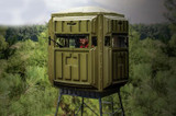  Advantage Hunting Elevated Hunting Blinds with 10' Galvanized QP Kit - Durable, All-Weather, 360° View 