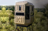  Advantage Hunting Dual Threat Combo Ground Hunting Blinds with 10' Galvanized QP Kit - Game Keeper Series 