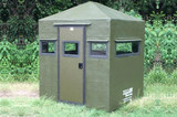  Dillon Manufacturing Classic 6X8 Fiberglass Combo Blind Green Durable and Weather 
