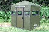  Dillon Manufacturing Classic 6X8 Deer Blind - Green, Durable Fiberglass Construction 