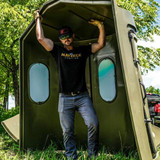  Maverick 6-Shooter Deer Hunting Blind, Black with Tinted Windows – 360° View 