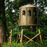  Maverick 6-Shooter Deer Hunting Blind, Black with Tinted Windows – 360° View 