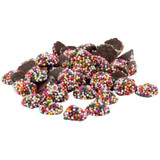 Mini Dark Chocolate Nonpareils (Rainbow) Bulk Size 20 lbs/9.07 kgs