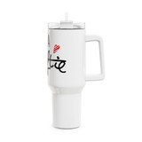 Chicken Pieces I'm A SWIFTIE 40OZ Stanley Style Tumbler with Straw Lid | Stainless Steel Vacuum Insulated Car Mug 