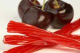 Chicken Pieces Cherry Licorice Twists Bulk Food Service 20lbs/9.07 kgs 