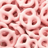 Chicken Pieces Strawberry Covered Pretzels Bulk Food Service 15lbs/6.80 kgs