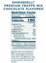  Ghirardelli Chocolate Frappe Mix Bulk Food Service 10lbs/4.54 kgs (4/Case) 
