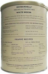  Ghirardelli White Mocha Frappe Mix Bulk Food Service 3.12lbs/1.42 kgs (12/Case) 