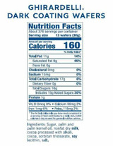  Ghirardelli Dark Coating Wafers 25lbs/11.34 kgs(3/Case) 