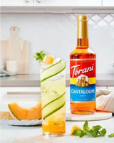 torani Torani Cantaloupe Flavoring Syrup 750 mL/25.36 oz Glass Bottle 