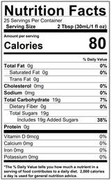 torani Torani Lemon Flavoring / Fruit Syrup 750 mL/25.36 oz Glass Bottle