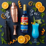 torani Torani Blue Curacao Flavoring Syrup – 750 mL / 25.36 oz Glass Bottle