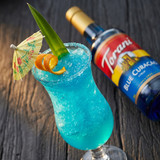 torani Torani Blue Curacao Flavoring Syrup – 750 mL / 25.36 oz Glass Bottle
