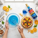 torani Torani Blue Curacao Flavoring Syrup – 750 mL / 25.36 oz Glass Bottle