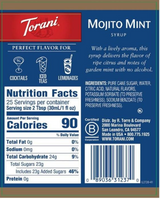 torani Torani Mojito Mint Flavoring Syrup 750 mL/25.36 oz Glass Bottle