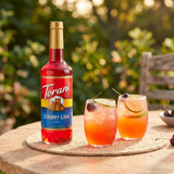 torani Torani Cherry Lime Flavoring / Fruit Syrup 750 mL/25.36 oz Glass Bottle