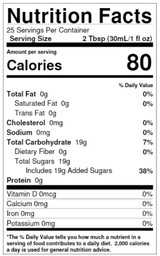 torani Torani Blood Orange Flavoring / Fruit Syrup 750 mL/25.36 oz Glass Bottle