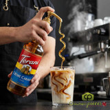 torani Torani Creme Caramel Flavoring Syrup 750 mL/25.36 oz Glass Bottle