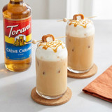 torani Torani Creme Caramel Flavoring Syrup 750 mL/25.36 oz Glass Bottle