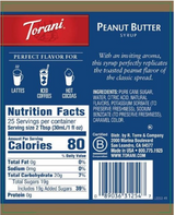 torani Torani Peanut Butter Flavoring Syrup – 750 mL / 25.36 oz Glass Bottle
