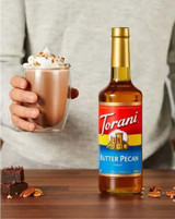 torani Torani Butter Pecan Flavoring Syrup 750 mL/25.36 oz Glass Bottle 
