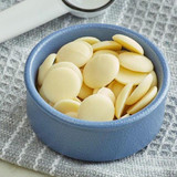  Guittard 25lbs/11.34 kgs Soie Blanche 35% White Chocolate Wafers 