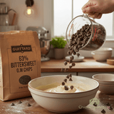 Guittard 25lbs/11.34 kgs 63% Bittersweet .9M Chips – Deep Chocolate with Vanilla Hints