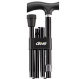  Drive Medical Heavy Duty Folding Cane - Adjustable Lightweight Cane with T Handle 