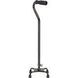 Drive Medical Foam Grip Four Point Cane - Adjustable Height with Offset Handle   Drive Medical Foam Grip Four Point Cane - Adjustable Height with Offset Handle