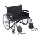  Drive Medical Sentra EC Heavy Duty Extra Wide Wheelchair, 26" Seat, Detachable Full Arms 